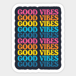 Good Vibes repetition text Sticker